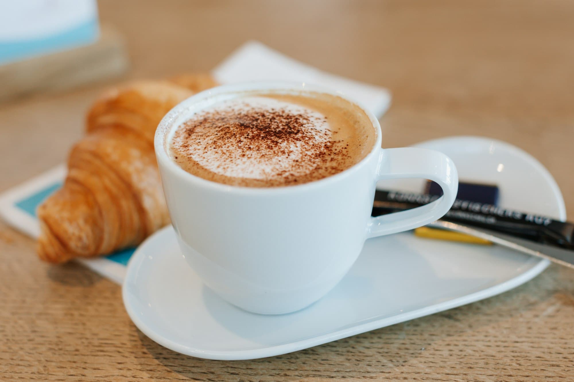 A cup of coffee in soft morning light
