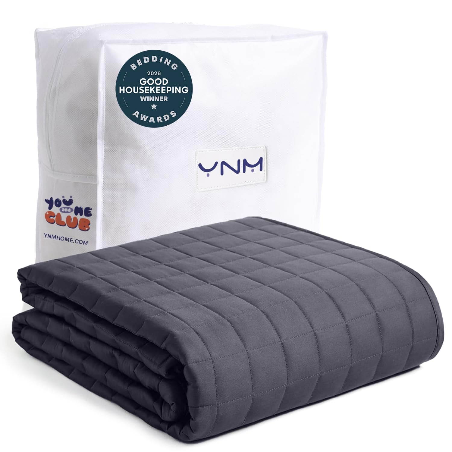 YnM weighted blanket 15lb in gray